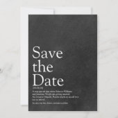 Save the Date Definition eines einfachen Chalkboar Einladung (Vorderseite)
