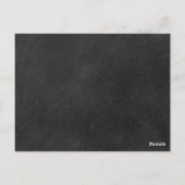 Save the Date Definition eines einfachen Chalkboar Postkarte (Rückseite)