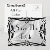 Save the Date dekorative Postkarten (Vorne/Hinten)