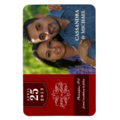 Save the Date Deluxe Magnete mit Ihrem Foto (Vertikal)
