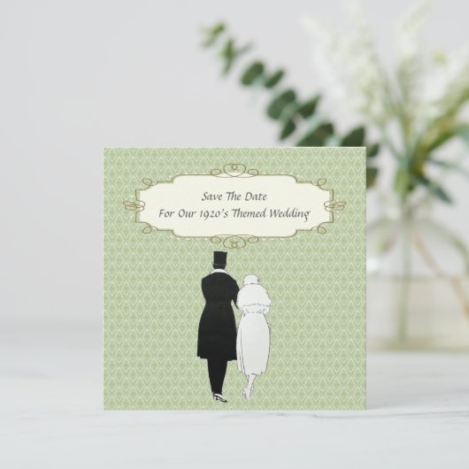 Save the Date der 1920er Jahre (Stehend Vorderseite)