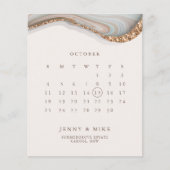 SAVE THE DATE des Flyers "Marble Calendar" für HAU Flyer (Vorne)