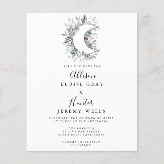 Save the Date des Haushalts Flyer (Vorne)