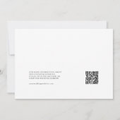 Save the Date des QR-Codes für einfaches Minimalis Einladung (Rückseite)