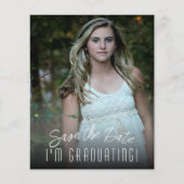 Save the Date des vertikalen Fotos (Vorderseite)