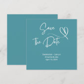 Save the Date Destination Wedding Einladung (Vorne/Hinten)