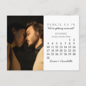 Save the Date Dezember 2023 Kalender Neuer Monat Postkarte (Vorderseite)