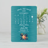 Save the Date Dezember 2026 Hochzeit Folieneinladung (Stehend vorne)