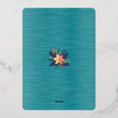 Save the Date Dezember 2026 Hochzeit Folieneinladung (Rückseite)