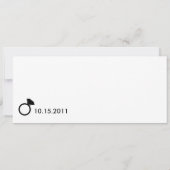 Save the Date Diamond Calendar Grid (schwarz) (Rückseite)