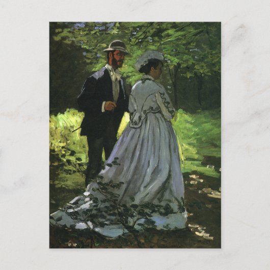 Save The Date! Die Promenade von Monet Ankündigungspostkarte (Vorderseite)