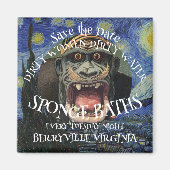 SAVE THE DATE DIRTY FRAUEN SPONGE BATHES MAGNET (Vorne)