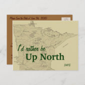 Save the Date draußen/Einladung Ankündigungspostkarte (Vorne/Hinten)