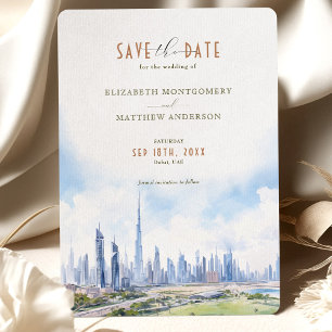 Save the Date Dubai, VAE-Zielort Einladung