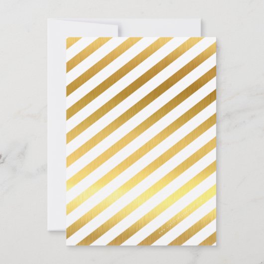 SAVE THE DATE dunkelblauer Goldstar Einladung (Rückseite)