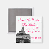 Save the Date Eiffelturm Magnet (Vorderseite/Rückseite)