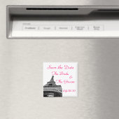 Save the Date Eiffelturm Magnet (In Situ (Geschirrspüler))