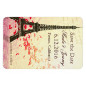 Save the Date Eiffelturm Magnet (Horizontal)