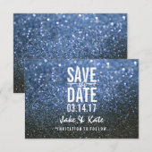 Save the Date - Ein blauer Lit Nite (Vorne/Hinten)