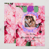 Save the Date eine Einladung zur Hochzeit zum Cher (Vorne/Hinten)