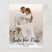 Save the Date eine Hübsche Texteüberlagerung für e Postkarte (Vorderseite)