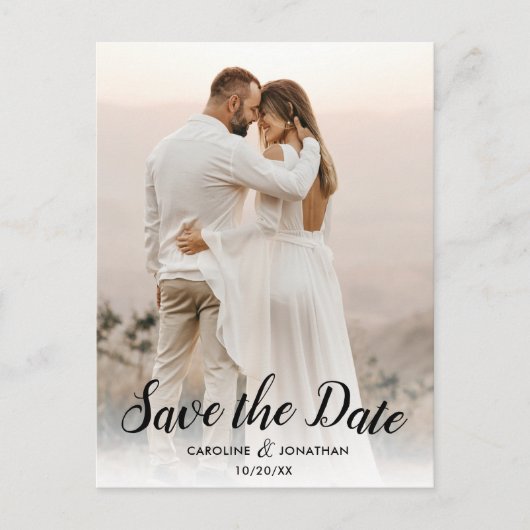 Save the Date eine Hübsche Texteüberlagerung für e Postkarte (Vorderseite)