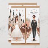 Save the Date: Eine Liebe beginnt Einladung (Vorne/Hinten)