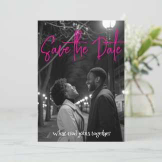 Save The Date | Einfach Minimalistisch Schwarz und