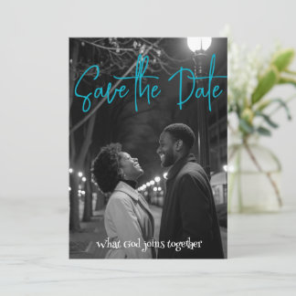 Save The Date | Einfach Minimalistisch Schwarz und