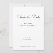 Save the Date einfach, modern Minimalistisch (Vorderseite)