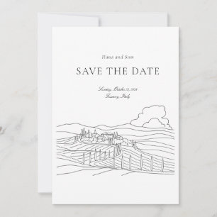 Save the Date einfache Hochzeit