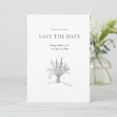 Save the Date einfache Hochzeit (Stehend Vorderseite)