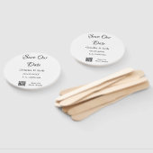 Save the Date einfache minimale QR-Scan-Codedetail Fächer (Non-assembled)