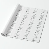 Save the Date einfache minimale QR-Scan-Codedetail Geschenkpapier (Ungerollt)