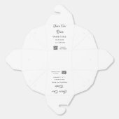 Save the Date einfache minimale QR-Scan-Codedetail Geschenkschachtel (Ungeklappt)