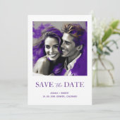 SAVE THE DATE EINFACHES MODERNES DESIGN EINLADUNG (Stehend Vorderseite)