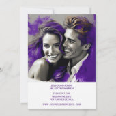 SAVE THE DATE EINFACHES MODERNES DESIGN EINLADUNG (Rückseite)