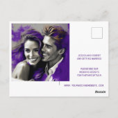 SAVE THE DATE EINFACHES MODERNES DESIGN POSTKARTE (Rückseite)