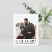 Save the Date einfaches vertikales Foto (Stehend Vorderseite)