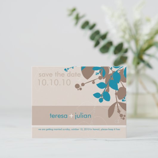 SAVE THE DATE: Eingeborene 10 Ankündigungspostkarte (Stehend Vorderseite)