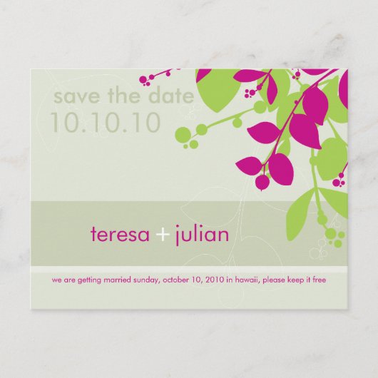 SAVE THE DATE: Eingeborene 4 Ankündigungspostkarte (Vorderseite)