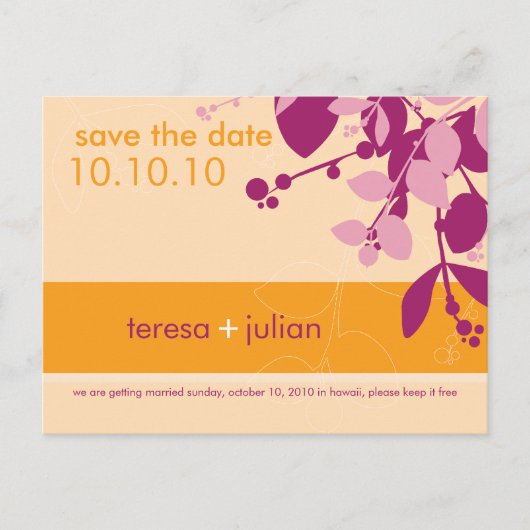 SAVE THE DATE: Eingeborene 7 Ankündigungspostkarte (Vorderseite)