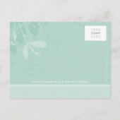 SAVE THE DATE: Eingeborene Ankündigungspostkarte (Rückseite)