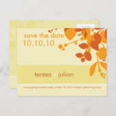 SAVE THE DATE: Eingeborene Postkarte (Vorne/Hinten)