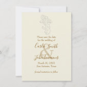 Save the Date eingestellter Look Cross beliebiger (Vorderseite)