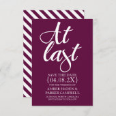 Save the Date einladen | Endlich (Vorne/Hinten)