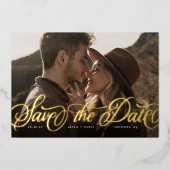 Save the Date einladen Folieneinladung (Vorderseite)