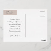 Save the Date einladen Postkarte anzeigen (Rückseite)