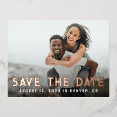 Save the Date einladen Postkarte anzeigen (Vorderseite)