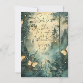 Save the Date einladen von Mystik/Holz Einladung (Vorderseite)